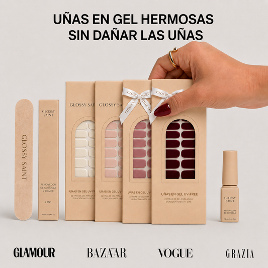 Kit rutina - uñas de gel Glossy Saint®